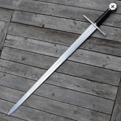 Knights of Templar Sword Hand Forged High Carbon Steel Decorative Reenactment Crusader Sword with Scabbard