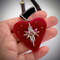 Red-heart-pendant-choker-for-womenjpg