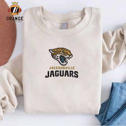 Jacksonville Jaguars Embroidered Sweatshirt, NFL Embroidered Shirt, Jaguars NFL Logo, Embroidered Hoodie, Unisex T-Shirt