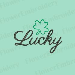Lucky embroidery machine embroidery design