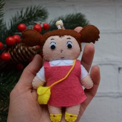 Anime girl ornament, Plush hanging doll, Custom plushie, Anime lover gift