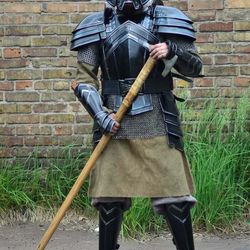 15 Century Medieval Larp Warrior Steel "Dwarves Moria " Full Suit Of Armor Cuirass Armor Suit