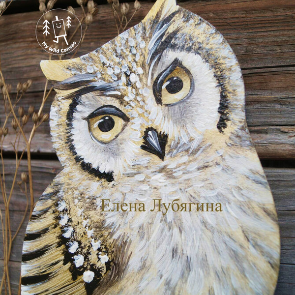 Pretty Owl, Hand-Painted Key Holder by MyWildCanvas-1.jpg