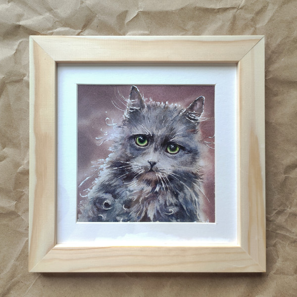 Fluffy-Cat-original-painting-framed-fine-art-kitten-wall-art-1.jpg