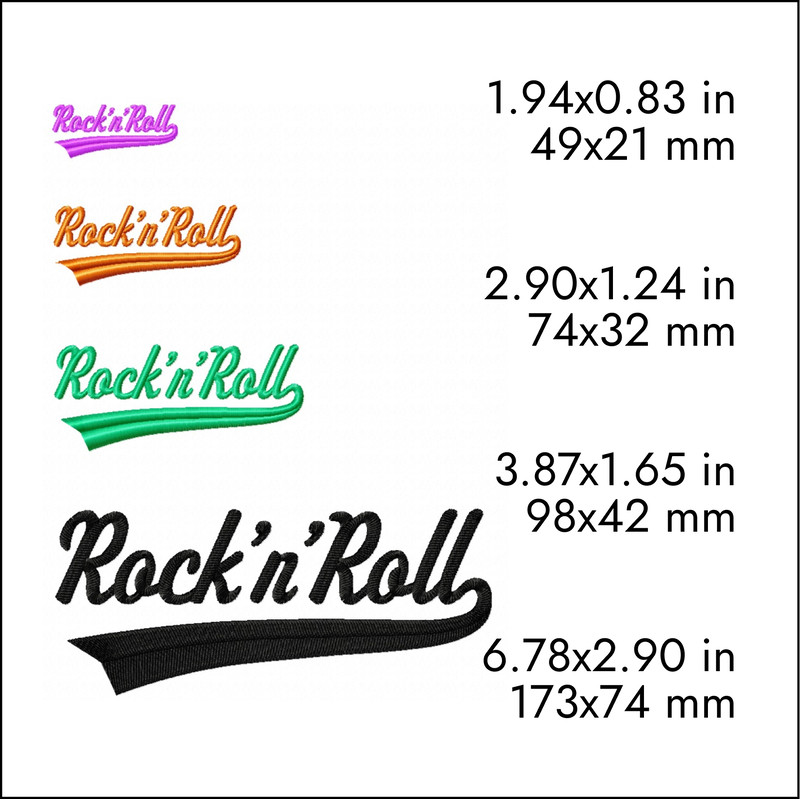 rock and roll music machine embroidery designs