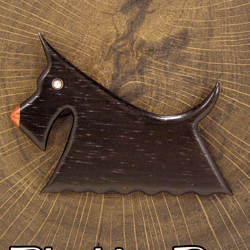 Scottish Terrier. Black dog. Funny dog brooch. Dog brooch. Handmade. Brooch pin. Dog lover gift. Wooden brooch.