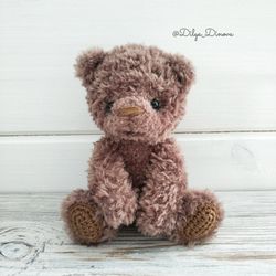 Crochet pattern teddy bear plush amigurumi bear toy stuffed animal handmade fluffy toy