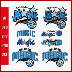 Orlando Magic Logo SVG - Orlando Magic SVG Cut Files - Orlando Magic PNG Logo, NBA Basketball Team Orlando Magic Clipart