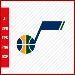 Utah Jazz Logo SVG - Utah Jazz SVG Cut Files - Utah Jazz PNG Logo, NBA Basketball Team, Utah Jazz Clipart Images
