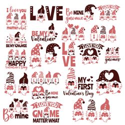 Valentine Gnomes SVG|Big Bundle Valentine's Day SVG