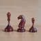 botvinnik brown replacement chess pieces vintage
