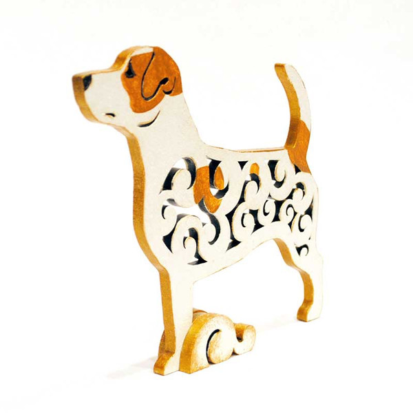 Figurine smooth Jack Russell Terrier