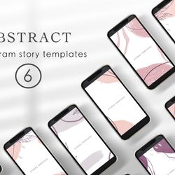 Abstract Instagram Story Templates / Social Media Templates PNG