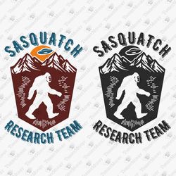 Sasquatch Research Team Funny Bigfoot Hunter SVG Cut File Shirt Sublimation Design
