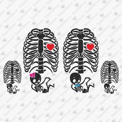 Baby Skeleton Pregnancy New Mom Announcement SVG Cut File T-Shirt Sublimation