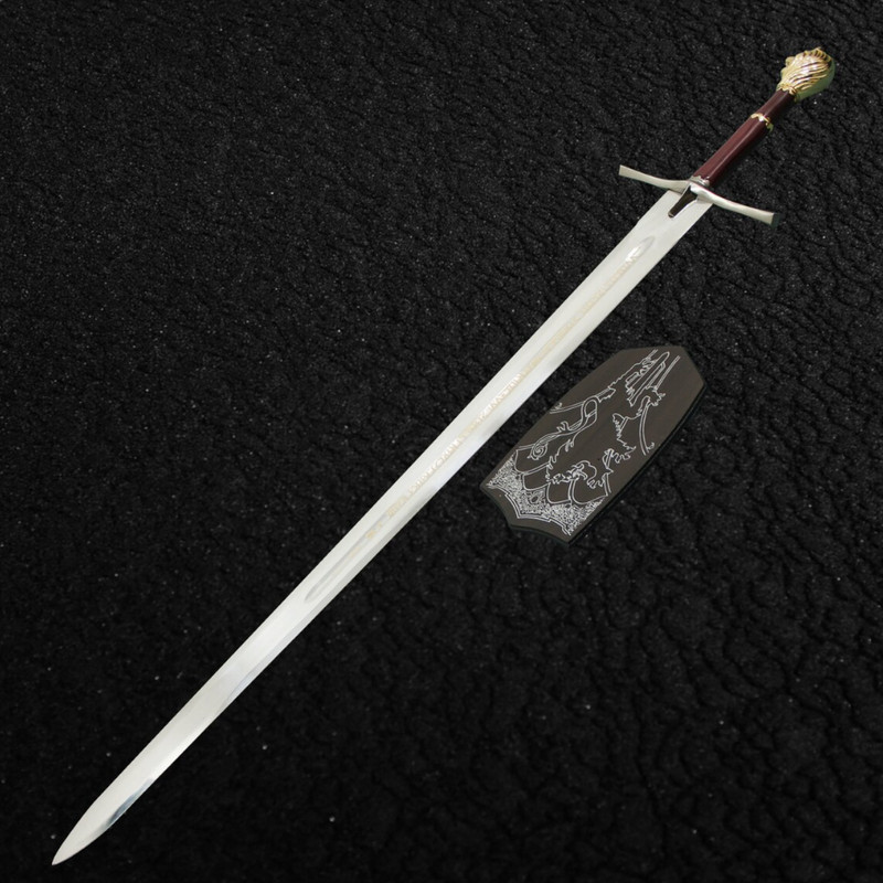Handmade Chronicles Of Narnia Prince Sword Replica Gold Color Plaquepng