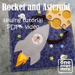 Rocket and asteroid. PDF tutorial