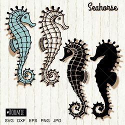 Seahorse SVG file, Ocean SVG, Seahorse Cut File, Seahorse Clipart, Summer svg, Sea animals svg, Beach svg, Summer