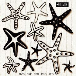 seastar svg, starfish svg, under the sea plants svg, seaweed svg, ocean svg, sea svg files for cricut, ocean sea life