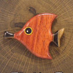 Fish brooch. Tropical fish. Fish pin. Handmade. Brooch Pin. Fish Lover Gift. Wooden Brooch. Fune fish