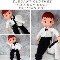 crochet best funny clothes for boy doll Valentines Day