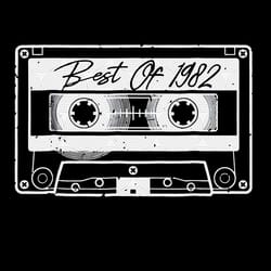 best of 1982 vitage birthday tape digital file for cricut, silhouetts, png