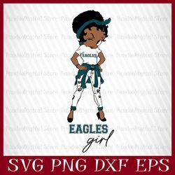 Betty Boop Eagles Girl Svg, Betty Boop Eagles Girl Nfl,  Betty Boop Svg, Betty Boop Nfl, Betty Boop Svg Files For Cricut