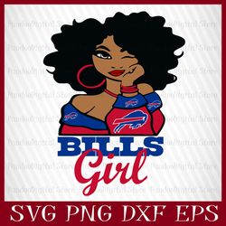 Buffalo Bills Girl Svg, Buffalo Bills Girl Nfl, Buffalo Bills Girl Nfl Svg, Buffalo Bills Girl, Nfl Girl Svg, Girl Nfl