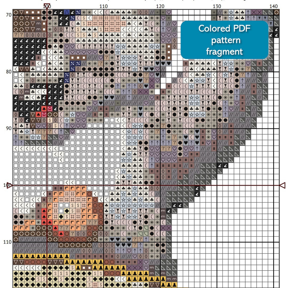2 Funny Bunny with drum cross stitch pattern cross stitch chart for home decor and gift.jpg