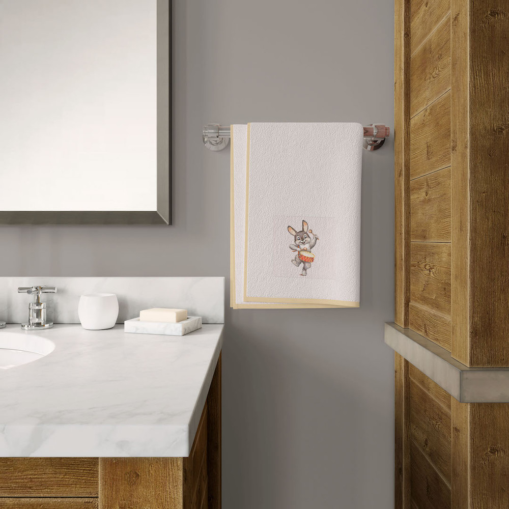 12 Funny Bunny with drum cross stitch pattern cross stitch chart for home decor and gift.jpg