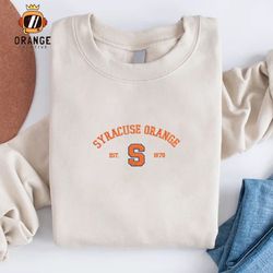 Syracuse Orange Football Embroidered Sweatshirt, NCAA Embroidered Shirt, Embroidered Hoodie, Unisex T-Shirt