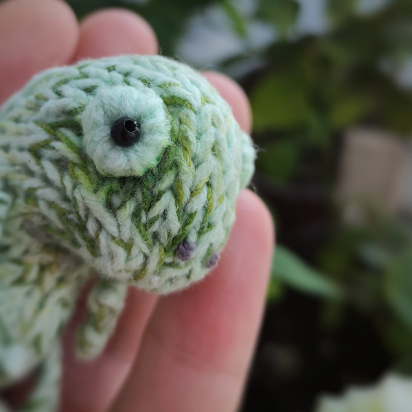 Chameleon Brooch Knitting Pattern, cute toy knitting pattern, green chameleon pattern, brooch tutorial, knitting guide 9.jpeg
