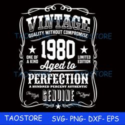 Vintage quality without compromise 1980 aged