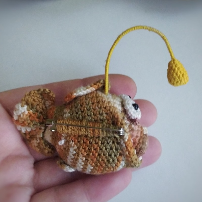 Angler Fish Crochet Pattern, brooch crochet pattern, funny fish pattern, crochet toy tutorial, tiny fish crochet guide 5.jpg