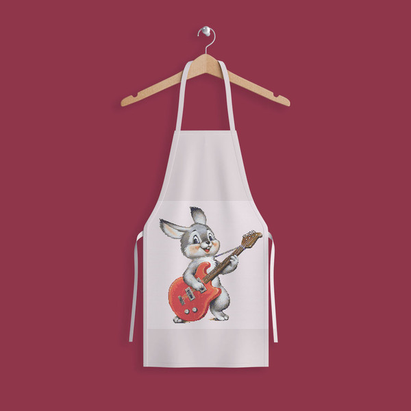 5 Funny Bunny with guitar cross stitch pattern cross stitch chart for home decor and gift.jpg