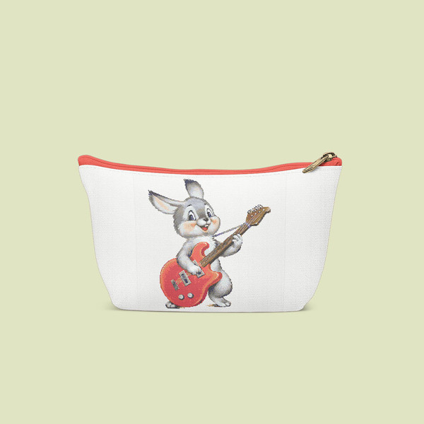 9 Funny Bunny with guitar cross stitch pattern cross stitch chart for home decor and gift.jpg