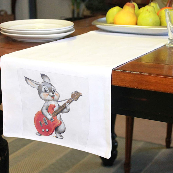 12 Funny Bunny with guitar cross stitch pattern cross stitch chart for home decor and gift.jpg