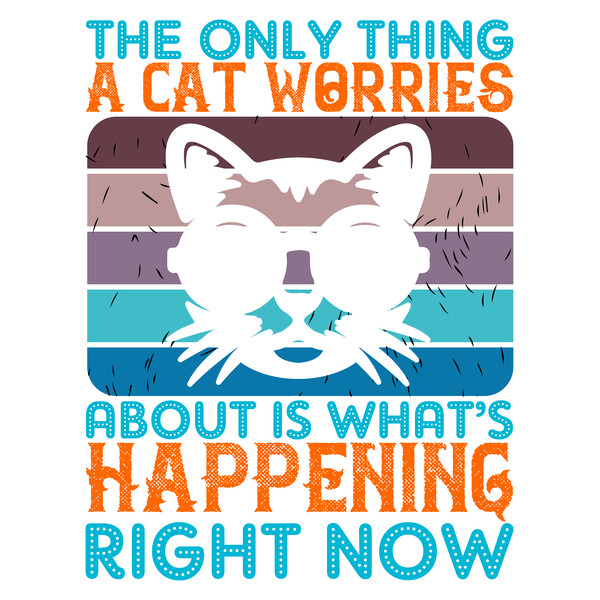 The-only-thing-a-cat-Tshirt Design  Free Download .png