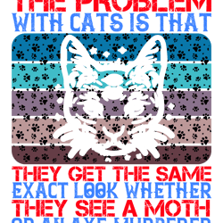 the-problem-with-cats-is typography tshirt design