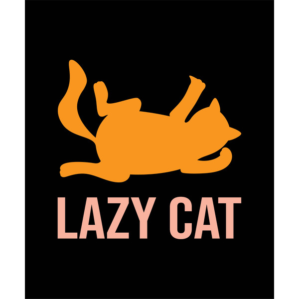 Lazy  cat  Tshirt Design  .jpg