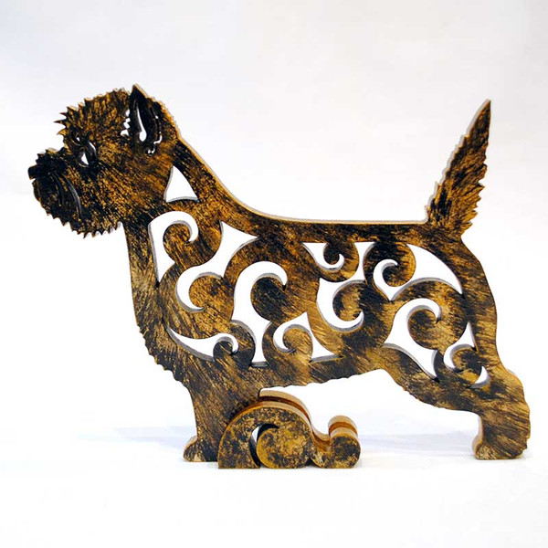 Figurine brindle Cairn Terrier