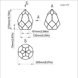 project 319. stained glass printable pattern. brillant3d