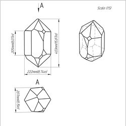 project 320. stained glass printable pattern. brillant3d