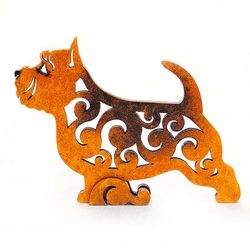Figurine Norwich Terrier statuette Norwich Terrier made of wood (MDF)