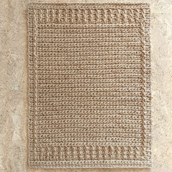 Crochet doormat Braided jute rug Rope door mat Welcome Rug - Inspire Uplift
