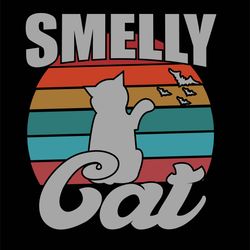 smelly  cat tshirt design print ready template