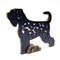 wooden Figurine Black Russian terrier