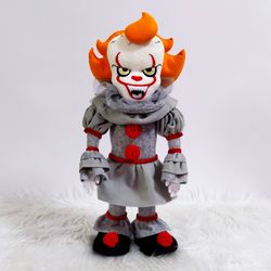 Pennywise doll Clown doll Horror lover gift Handmade clown doll Scary doll It