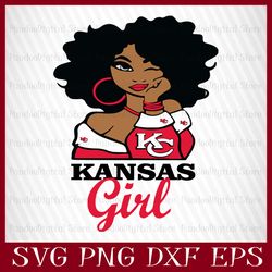 Kansas City Girl Svg, Kansas City Girl Nfl, Kansas City Girl Nfl Svg, Kansas City Girl, Nfl Girl Svg, Girl Nfl Png,Girl