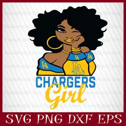 Los Angeles Chargers Girl Svg, Los Angeles Chargers Girl Nfl, Los Angeles Chargers Girl Nfl Svg, Los Angeles Chargers
